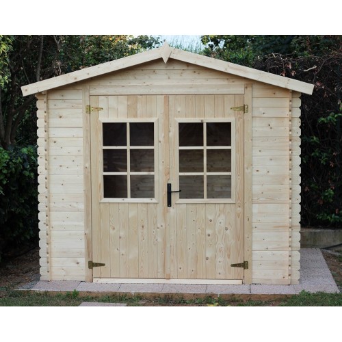 Casetta in Legno 2.5x3 da Giardino Ricovero per Attrezzi Esterno Box Ripostiglio