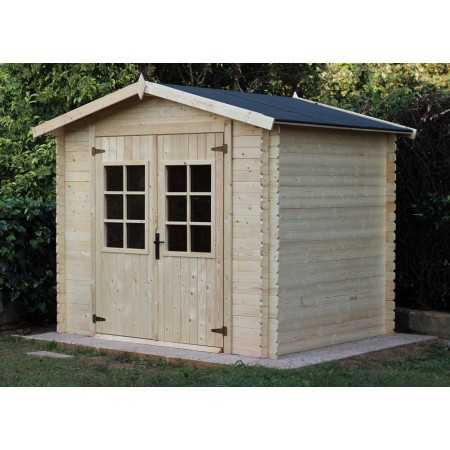 Casetta in Legno 2.5x3 da Giardino Ricovero per Attrezzi Esterno Box Ripostiglio