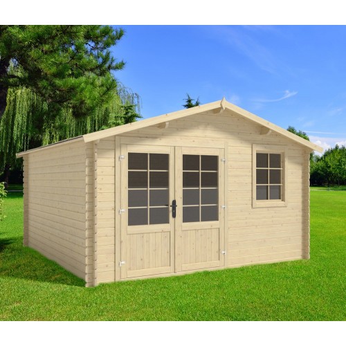 Casetta 28 mm in Legno 4x4 Giardino Rimessa Attrezzi Blockhouse Box Ripostiglio