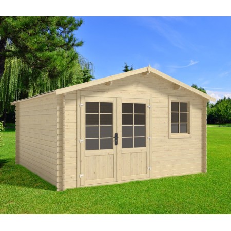 Casetta 28 mm in Legno 4x4 Giardino Rimessa Attrezzi Blockhouse Box Ripostiglio