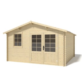 Casetta 28 mm in Legno 4x4 Giardino Rimessa Attrezzi Blockhouse Box Ripostiglio
