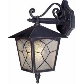 Lampada da Muro Lanterna in Metallo Esterno Lampione da Parete Giardino Bronzo