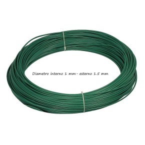 Filo Plastificato in Acciaio 65 metri 1.5 mm per Legatura Rete da Recinzione