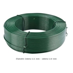 Filo Plastificato in Acciaio 882 metri 2.7 mm Tensione Bobina Rete da Recinzione
