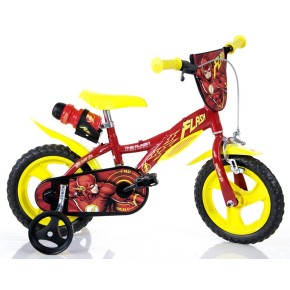 Bicicletta da Bambino Flash Ruota 12 Pollici 3 4 5 anni Bimbo con Rotelle Freno