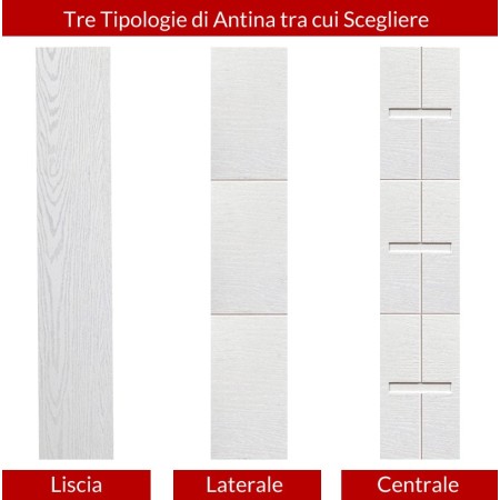 Portone Blindato con Pannello per Esterno Moderno Porta Blindata Doppia Anta