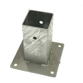 Staffa a terra Bicchiere 9x9 cm Quadrato Porta Pilastro Pergole Palo in Legno