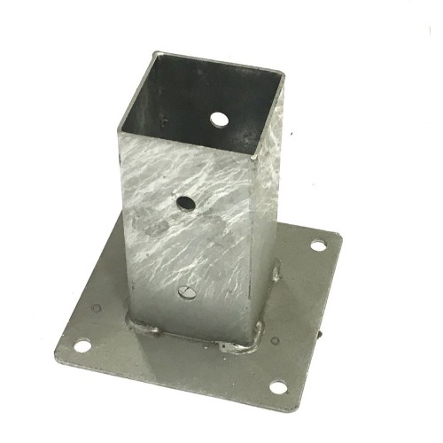 Staffa a terra Bicchiere 9x9 cm Quadrato Porta Pilastro Pergole Palo in Legno