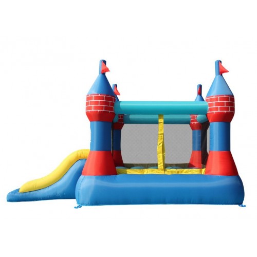Castello Gonfiabile Grande Scivolo Doppio Gioco per Bambini Tappeto Saltarello