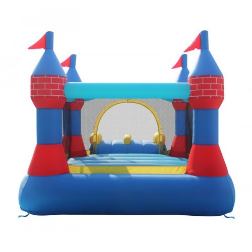 Castello Gonfiabile Grande Scivolo Doppio Gioco per Bambini Tappeto Saltarello