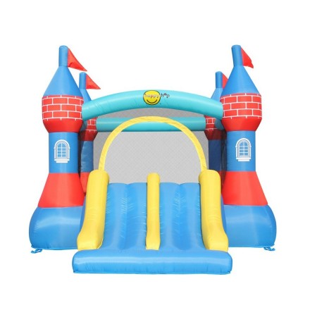 Castello Gonfiabile Grande Scivolo Doppio Gioco per Bambini Tappeto Saltarello