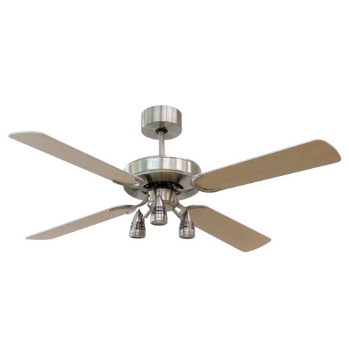 Ventilatore da Soffitto con 3 Luce a LED Pale Lampadario Grande Elettrico Design