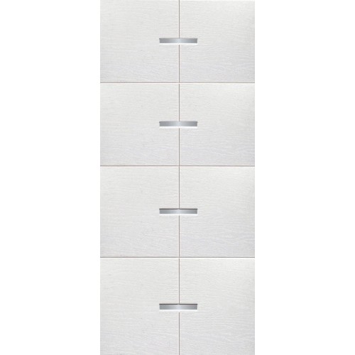 Pannello Pantografato con Inserti in Alluminio per Porta Blindata da Esterno