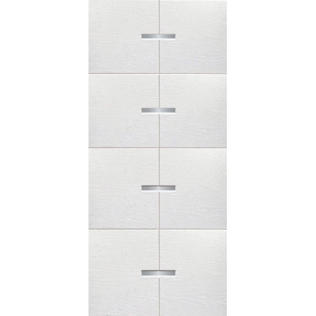 Pannello Pantografato con Inserti in Alluminio per Porta Blindata da Esterno