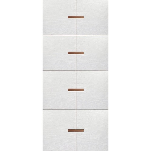 Pannello Pantografato con Inserti in Alluminio per Porta Blindata da Esterno