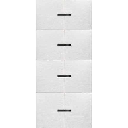 Pannello Pantografato con Inserti in Alluminio per Porta Blindata da Esterno