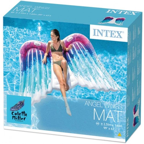 Materassino Gonfiabile Intex Angel per Mare Piscina Acqua Relax Materasso Gioco