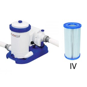 Pompa Filtro 58391 a Cartuccia 9463lt/h Piscina Fuoriterra Filtraggio Bestway