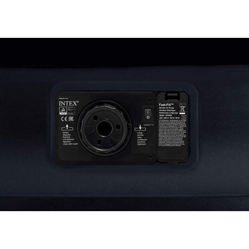 Intex Materasso Singolo Floccato Letto Pompa Integrata Materassino Gonfiabile