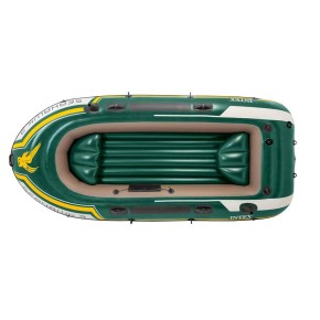 Canotto Intex 3 Persone 295x137 Gommone Tender Gonfiabile Pesca Remi Pompa Mare 2