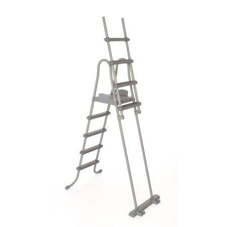 Bestway Scaletta di Sicurezza 4 Gradini per Piscina 132 Fuoriterra Piattaforma
