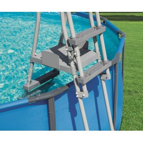 Bestway Scaletta di Sicurezza 4 Gradini per Piscina 132 Fuoriterra Piattaforma 2