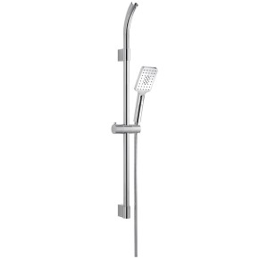 Asta Saliscendi 90 Doccia con Doccetta Soffione Supporto Colonna da Bagno Cromo