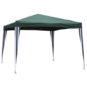 Gazebo 3x3 Verde a Fisarmonica Giardino Richiudibile Portatile Pieghevole Sacca