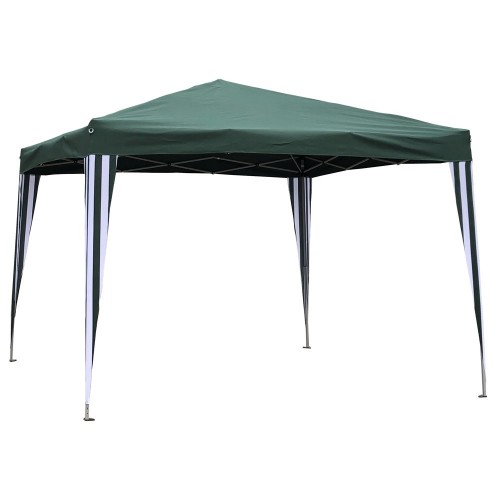 Gazebo 3x3 Verde a Fisarmonica Giardino Richiudibile Portatile Pieghevole Sacca