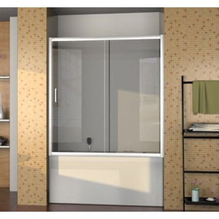 Parete Sopravasca 1 lato 6 mm Scorrevole in Cristallo Box Vasca da Bagno Doccia