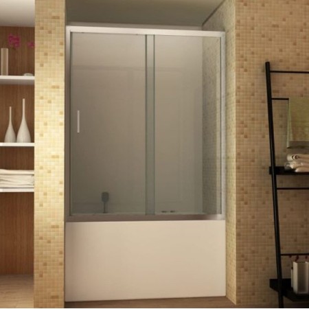 Parete Sopravasca 1 lato 6 mm Scorrevole in Cristallo Box Vasca da Bagno Doccia