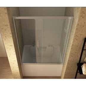 Parete Sopravasca 1 lato 6 mm Scorrevole in Cristallo Box Vasca da Bagno Doccia