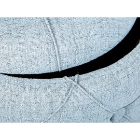 Pouff Contenitore Rotondo Grigio 34x40 Puff Poggiapiedi Pouf Divano Portariviste 2