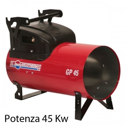 Generatore Aria Calda Gpl 45Kw Riscaldamento Cannone a Gas Termoventilatore