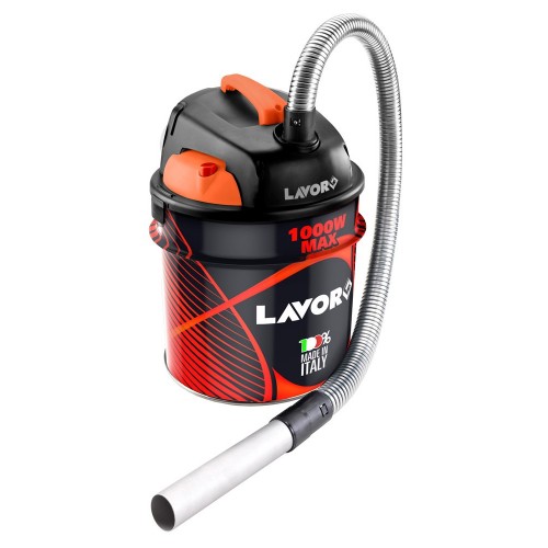 Lavor Bidone Aspiracenere 1000 w Scuoti Filtro Tubo per Camino Stufa Pellet BBQ