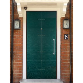 Porta Blindata con Pannello per Esterno in Vetroresina Portoncino Ingresso Verde 2