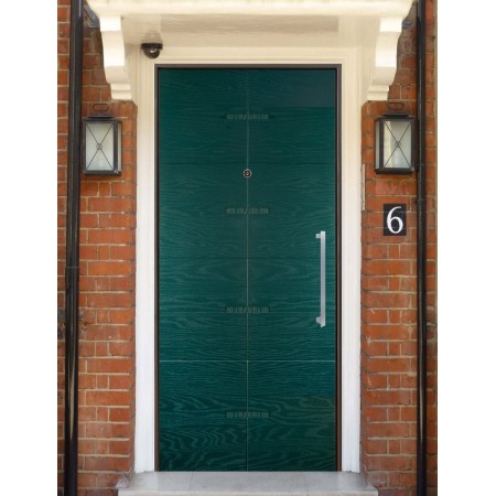 Porta Blindata con Pannello per Esterno in Vetroresina Portoncino Ingresso Verde