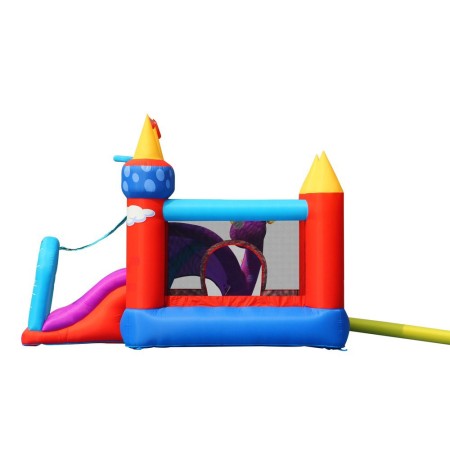 Castello Gonfiabile per Bambini con Scivolo Draghetto Salterello Vasca Palline