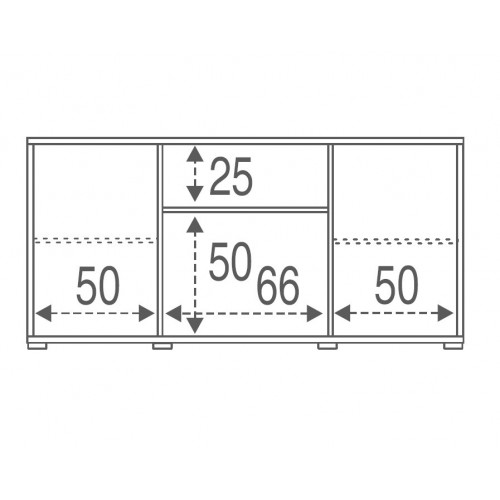 Mobile Madia 2 Ante 2 Cassetti Grigio Contenitore Buffet Credenza Tv Soggiorno
