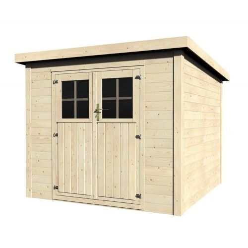 Casetta in Legno 250x250 Block House Massello 19 mm Ricovero Attrezzi Giardino