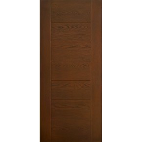 Pannello per Porta Blindata in Vetroresina da Esterno Helios Noce 90x210