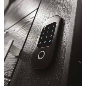 Serratura Elettronica Porta Blindata Motorizzata Impronta Digitale con Codice