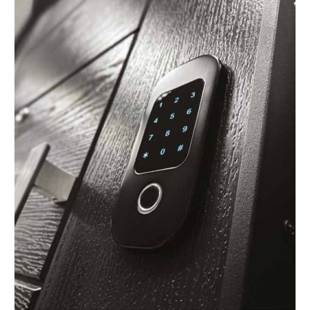Serratura Elettronica Porta Blindata Motorizzata Impronta Digitale con Codice