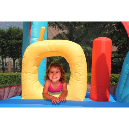 Gonfiabile per Bambini Castello Medioevo 13in1 Scivolo Salterello Palline Giochi