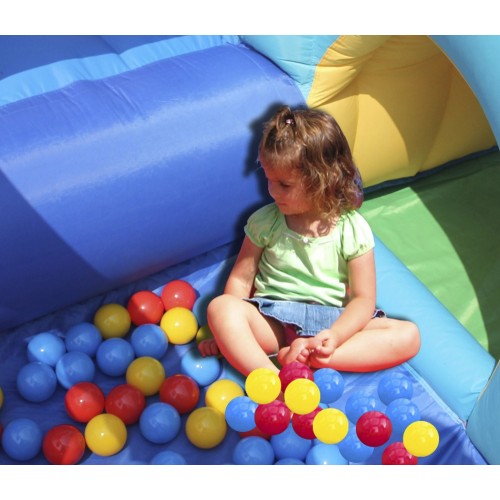 Gonfiabile per Bambini Castello Medioevo 13in1 Scivolo Salterello Palline Giochi