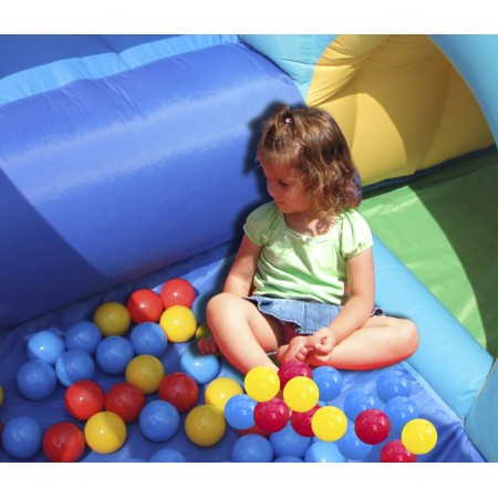 Gonfiabile per Bambini Castello Medioevo 13in1 Scivolo Salterello Palline Giochi