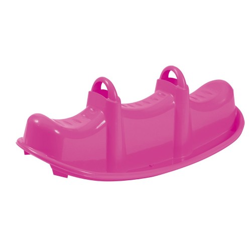 Dondolo Colorato in Plastica 2 Posti Gioco Cavalcabile per Bambini da Giardino