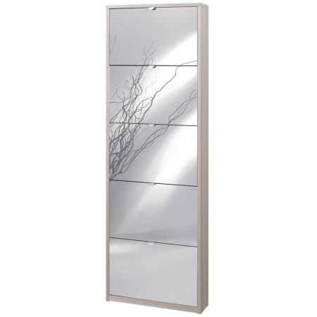 Scarpiera Slim Olmo 5 Ante con Specchio Ribalta Legno Porta Scarpe Salvaspazio