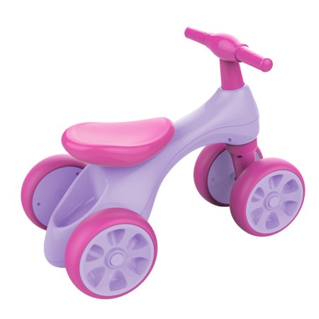 Quad a Spinta 4 Ruote Bambina Bici Pedagogica Senza Pedali Cavalcabile Go Kart