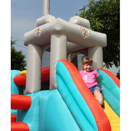Gonfiabile per Bambini Castello Medioevo 13in1 Scivolo Salterello Palline Giochi